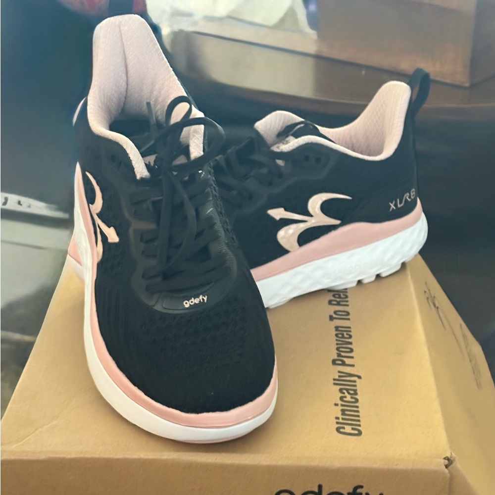 Women's NEW  Black and Pink Athletic Shoes by Gravity Defyer
